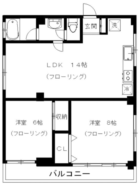 波田野ビル602 間取り図