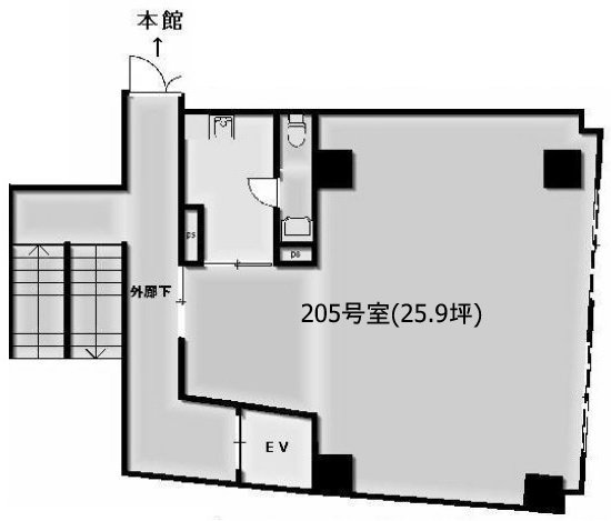 ロイヤルアネックス205 間取り図