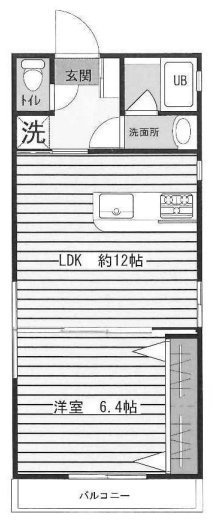 エスペランサ目黒204 間取り図