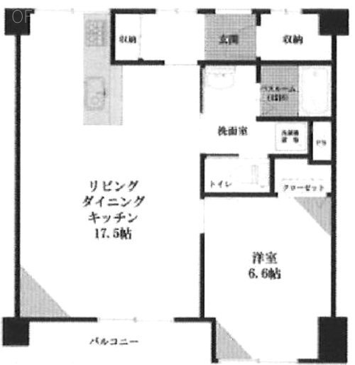 六本木ハイツ806 間取り図