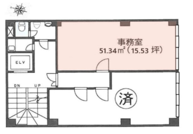 佐伯ビル6F 間取り図