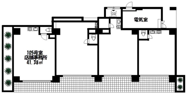 グレースヒル878ビル105 間取り図