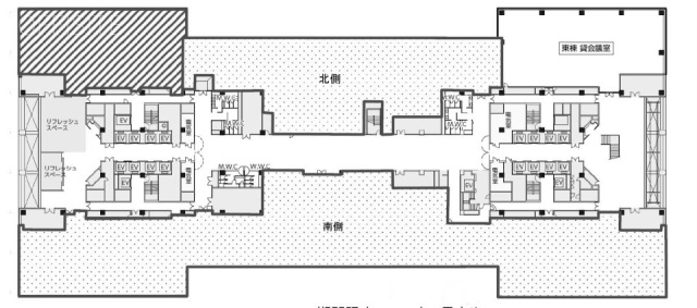 テレコムセンタービル西棟南 間取り図