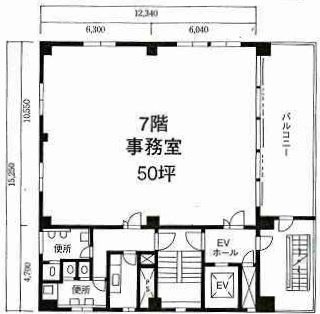 小川ビル7F 間取り図