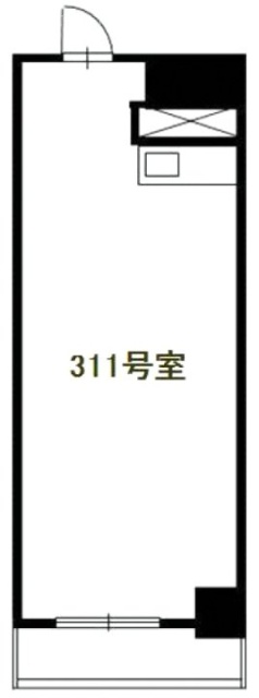 上野永谷タウンプラザ311 間取り図