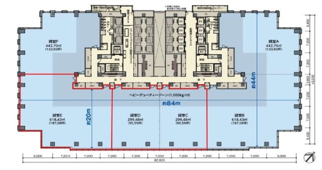 みなとみらいグランドセントラルタワーC-E 間取り図