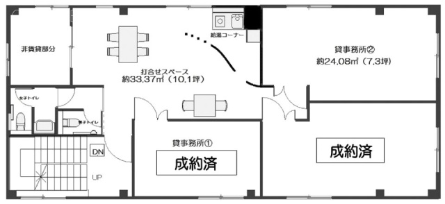 西岬ビル3F 間取り図