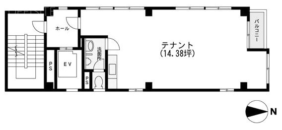 昭栄Ⅱビル401 間取り図