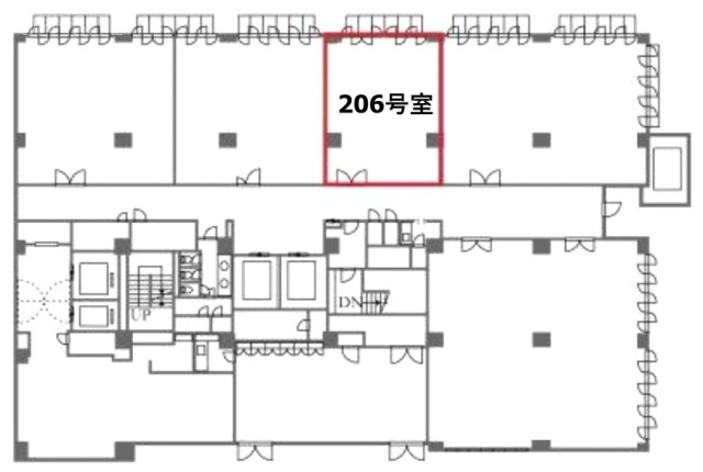 東京パークタワー206 間取り図