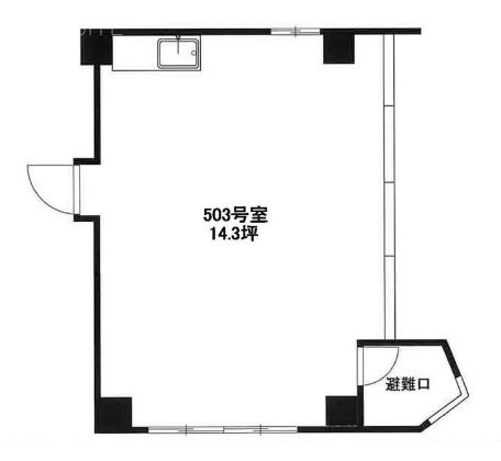 第一伊三美ビル503 間取り図