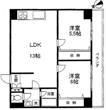 第5三和ビル802 間取り図
