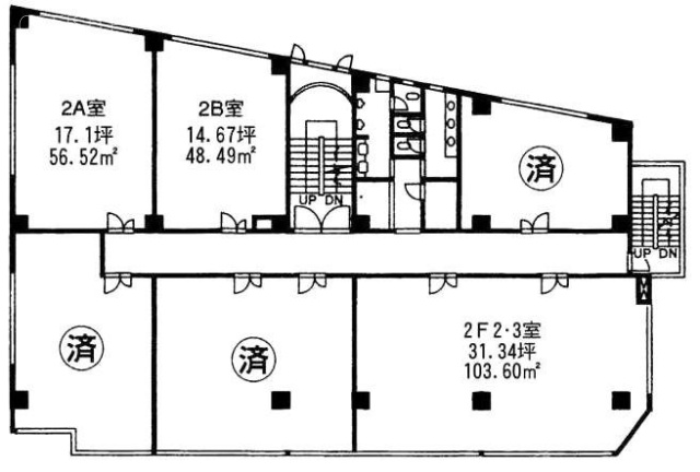 石橋弁天ビルA 間取り図