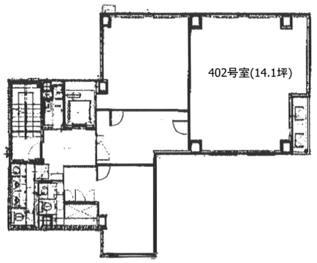 日本橋大江戸ビル402 間取り図