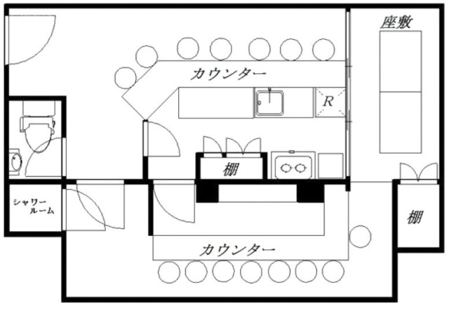 歌舞伎町ダイヤモンドパレスビル108 間取り図