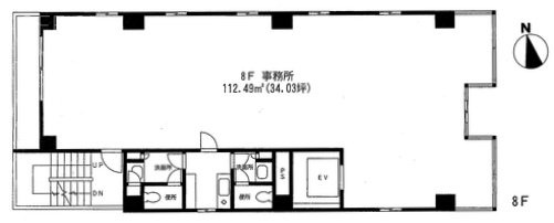 アヅマビル8F 間取り図