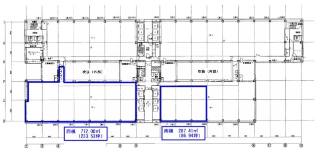 タイム24ビル南1-3 間取り図