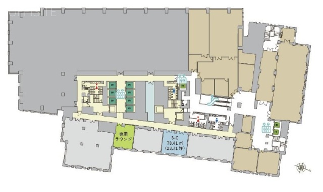 九段会館テラスC 間取り図