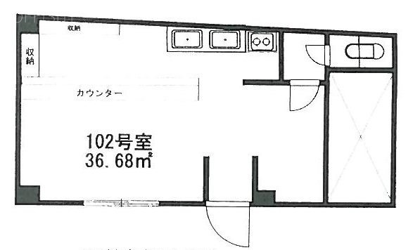 藤ハイムⅠビル102 間取り図
