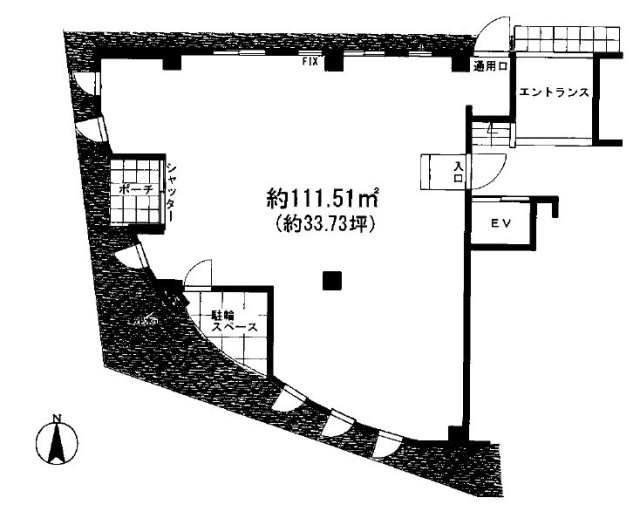 当間ビル1F 間取り図