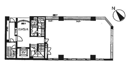 ハニー五反田第2ビル1F 間取り図