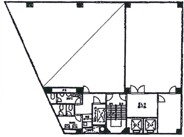 横浜西共同ビル9F 間取り図