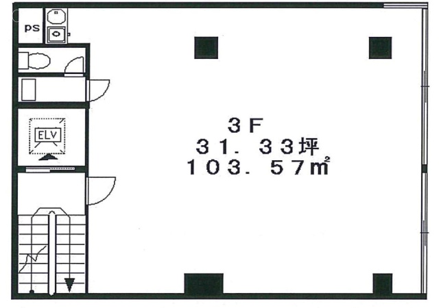 ツボヤビル3F 間取り図