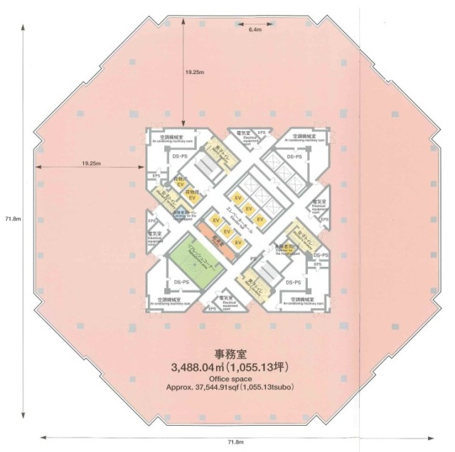 ゲートシティ大崎イーストタワー1806 間取り図