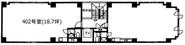 日本橋インテリジェントフラッツ402 間取り図