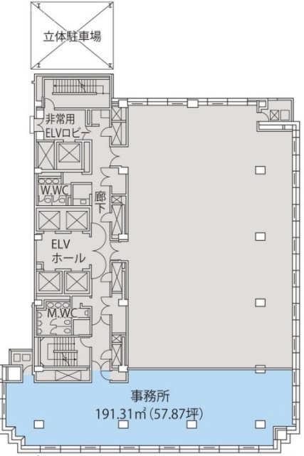 新横浜TECHビル A館4F 間取り図