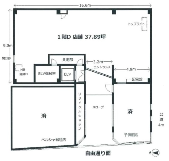 ニュー高見ビルD 間取り図