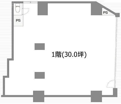 日本橋アビタシオン1F 間取り図