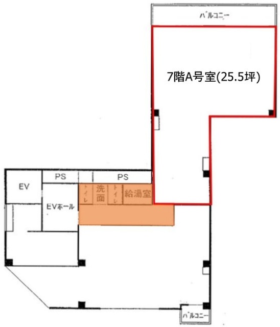 銀座大作ビル7F 間取り図