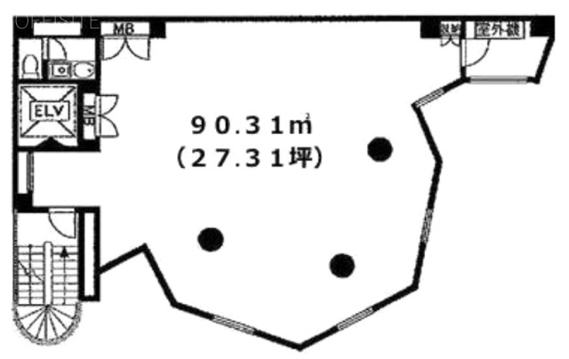 belle恵比寿6F 間取り図