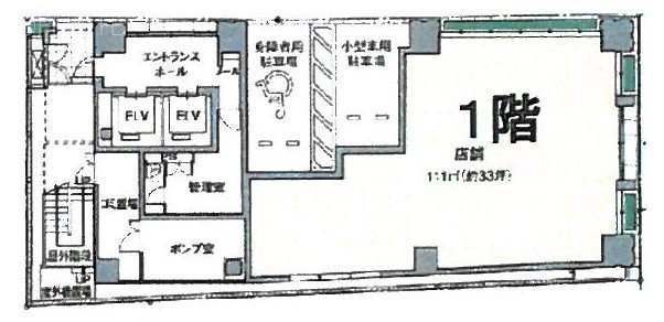 赤坂日ノ樹ビル1F 間取り図