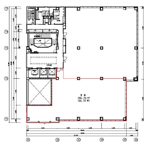 白金高輪ステーションビル7F 間取り図