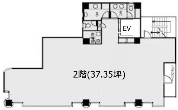 共和15番館2F 間取り図