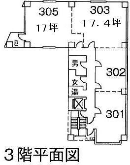 山萬ビル303 間取り図