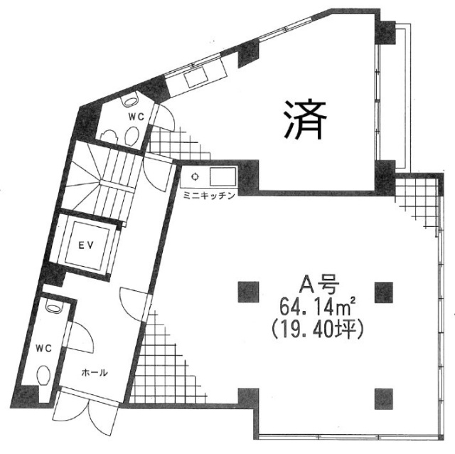 和光1号館ビルA 間取り図