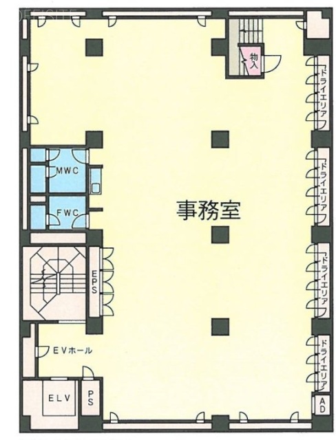 ローズベイ新宿ビルB1F 間取り図