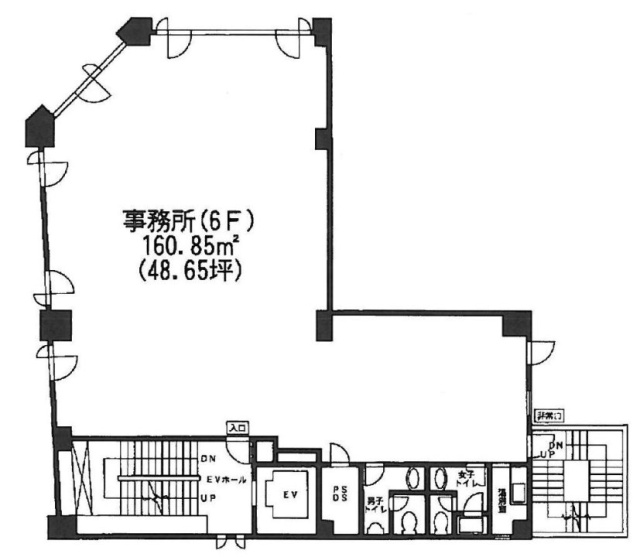こうしんビル6F 間取り図