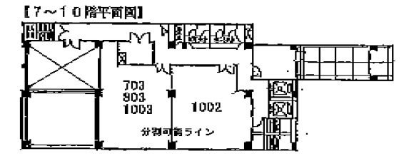 カクタス飯田橋803 間取り図