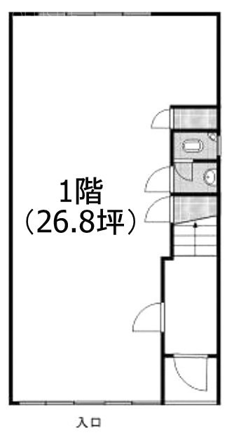 中村ビル1F 間取り図