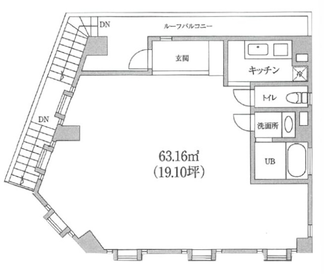 神宮三丁目SYビル3F 間取り図