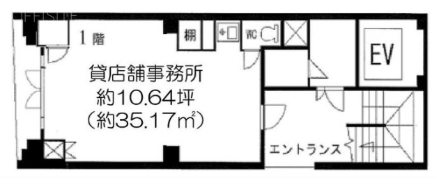 神トラビル1F 間取り図
