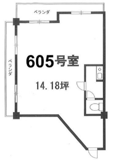 大輝ビル605 間取り図
