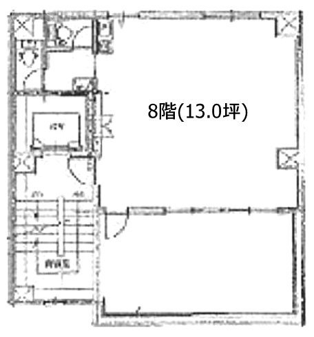 アール・デコお茶の水8F 間取り図