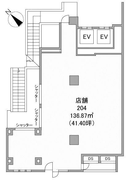 ストークタワー大通り公園Ⅲ204 間取り図