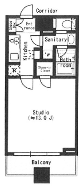 コンシェリア西新宿(TOWER’S WEST)806 間取り図