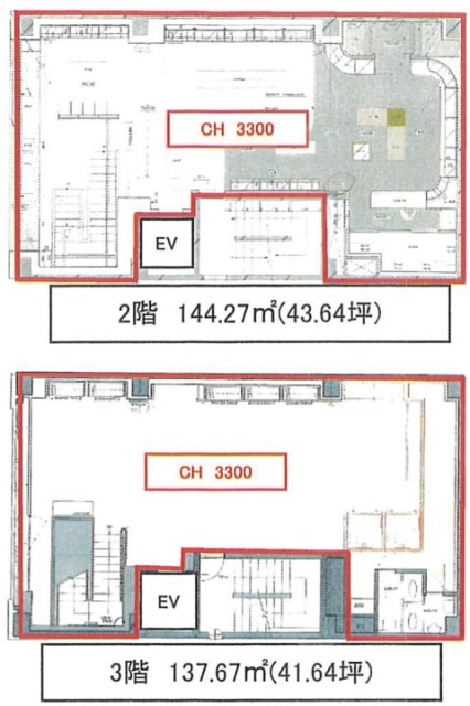 E-Harajuku2F~3F 間取り図
