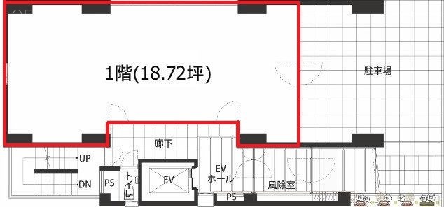 BRICK GATE日本橋1F 間取り図